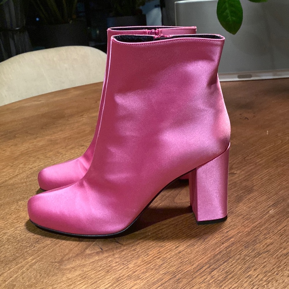 Babies Satin 90mm Ankle Boot Rose Tropical size 39